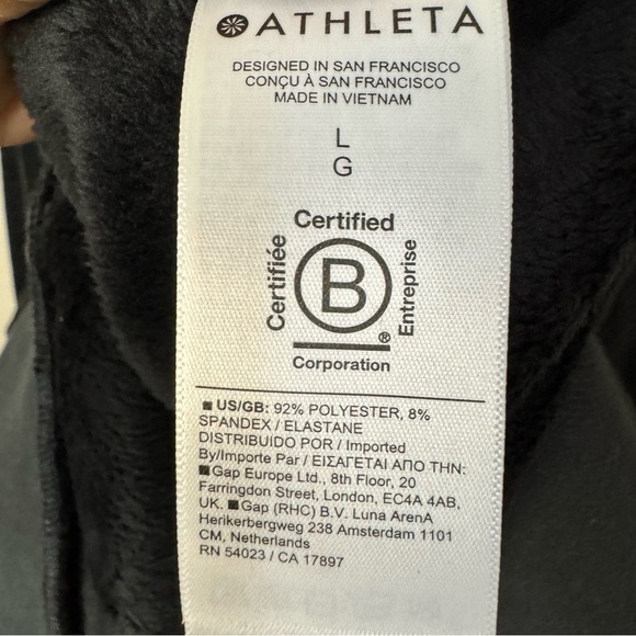 Athleta Black Recover Cozy Snap Front Fleece Pullover - Picture 12 of 12